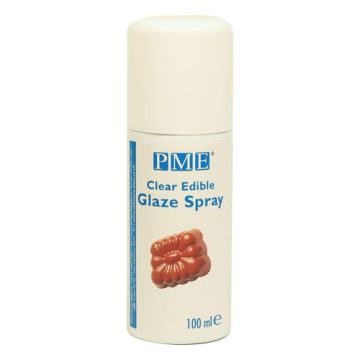 Spray lucidante trasparente edibile PME Glaze 100 ml per pasta di zucchero, ideale per rifiniture lucide su torte e decorazioni