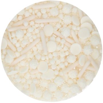  Sprinkle Medley Bianco White 50 gr Funcakes
