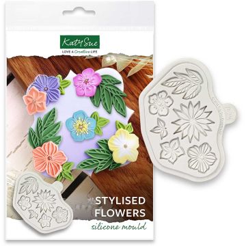 Stampo silicone Fiori Stilizzati Katie Sue