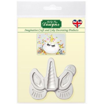 Stampo in silicone Unicorno - Orecchie, corno e ciglia