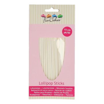 50 Stecche in carta forno Funcakes 15 cm