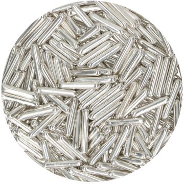  Sprinkle sugar rods Argento 70 gr
