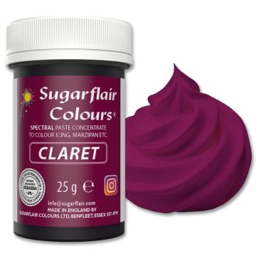 Sugarflair Claret colorante alimentare in gel 25 gr