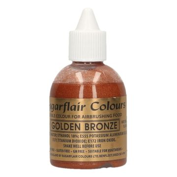 Colorante per aerografo Sugarflair Bronzo dorato  60 ml