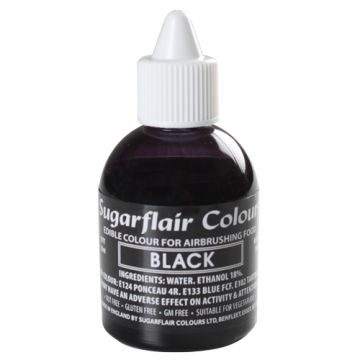 Colorante per aerografo Sugarflair NERO 60 ml