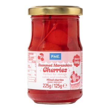 Ciliegie rosse con gambo - maraschino - 225 gr